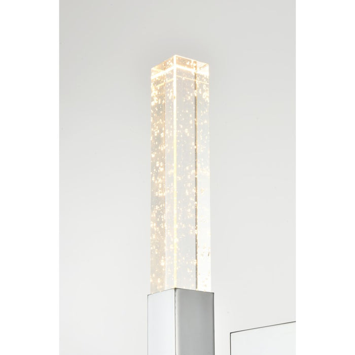 Elegant Lighting Noemi 1 Light 6" LED Wall Sconce, Chrome/Clear