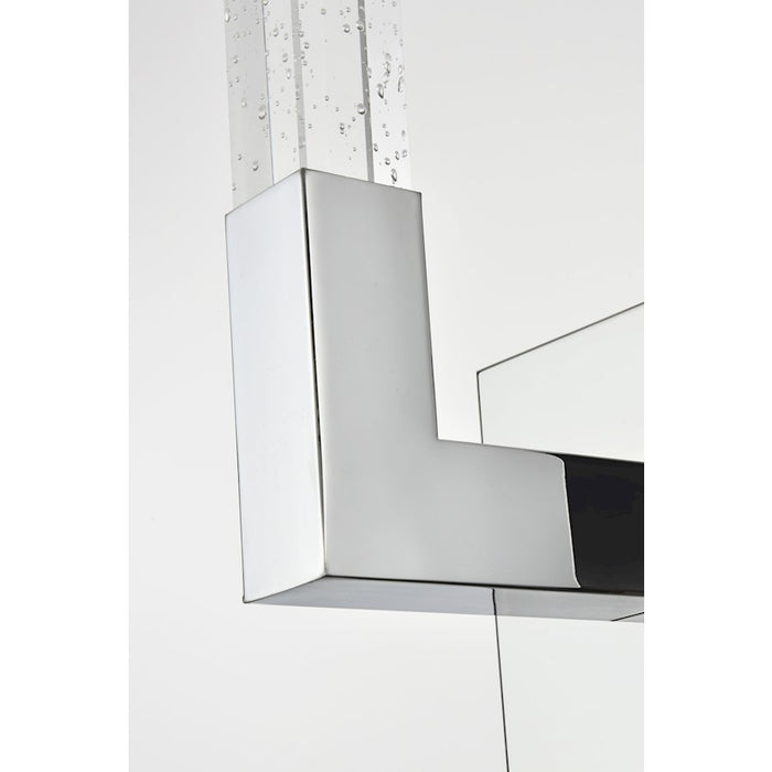 Elegant Lighting Noemi 1 Light 6" LED Wall Sconce, Chrome/Clear