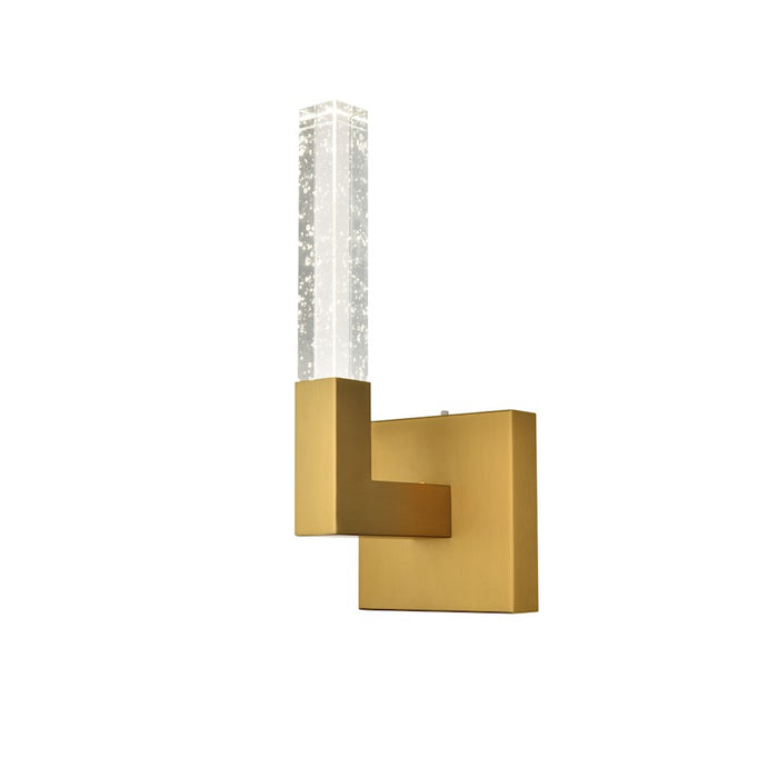 Elegant Lighting Noemi 1 Light 6" LED Wall Sconce, Satin Gold/Clear