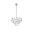 Elegant Lighting Adaline 6 Light 16" Chandelier, Chrome/Clear
