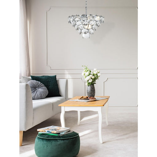 Elegant Lighting Adaline 8 Light 20" Chandelier, Chrome/Clear