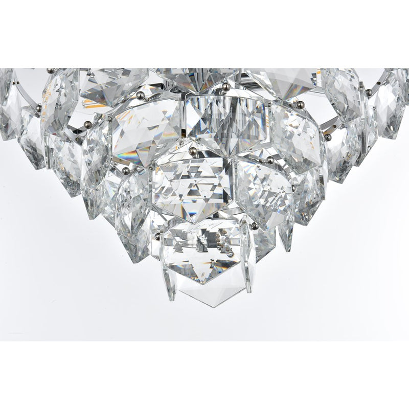 Elegant Lighting Adaline 8 Light 20" Chandelier, Chrome/Clear