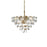Elegant Lighting Adaline 8 Light 20" Chandelier, Satin Gold/Clear