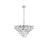 Elegant Lighting Adaline 11 Light 24" Chandelier, Chrome/Clear - 1050D24C