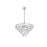 Elegant Lighting Adaline 11 Light 24" Chandelier, Chrome/Clear