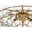 Elegant Lighting Adaline 11 Light 24" Chandelier, Satin Gold/Clear
