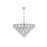 Elegant Lighting Adaline 15 Light 32" Chandelier, Chrome/Clear - 1050D32C