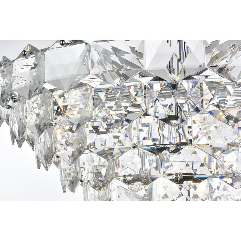 Elegant Lighting Adaline 15 Light 32" Chandelier, Chrome/Clear
