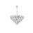 Elegant Lighting Adaline 15 Light 32" Chandelier, Chrome/Clear