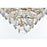 Elegant Lighting Adaline 15 Light 32" Chandelier, Satin Gold/Clear