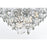 Elegant Lighting Adaline 15 Light 24" Chandelier, Chrome/Clear