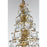 Elegant Lighting Adaline 38 Light 36" Chandelier, Satin Gold/Clear
