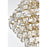 Elegant Lighting Adaline 38 Light 36" Chandelier, Satin Gold/Clear
