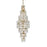 Elegant Lighting Adaline 26 Light 24" Chandelier, Satin Gold/Clear