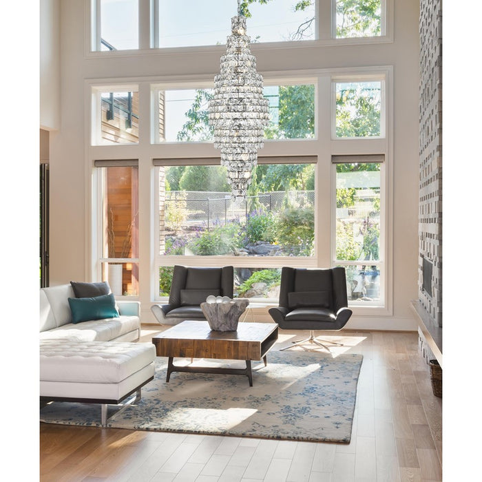 Elegant Lighting Adaline 41 Light 30" Chandelier, Chrome/Clear