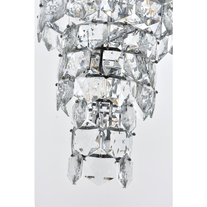Elegant Lighting Adaline 41 Light 30" Chandelier, Chrome/Clear