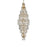 Elegant Lighting Adaline 41 Light 30" Chandelier, Satin Gold/Clear