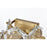 Elegant Lighting Adaline 4 Light 18" Wall Sconce, Satin Gold/Clear