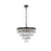 Elegant Lighting Josephine 10 Light 20" Chandelier, Black/Clear - 1060D20BK