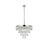 Elegant Lighting Josephine 10 Light 20" Chandelier, Chrome/Clear - 1060D20C