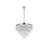 Elegant Lighting Josephine 10 Light 20" Chandelier, Chrome/Clear