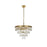 Elegant Lighting Josephine 10 Light 20" Chandelier, Satin Gold/Clear - 1060D20SG
