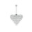 Elegant Lighting Josephine 13 Light 27.5" Chandelier, Chrome/Clear