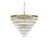 Elegant Lighting Josephine 25 Light 32" Chandelier, Satin Gold/Clear