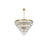 Elegant Lighting Josephine 25 Light 32" Chandelier, Satin Gold/Clear
