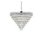 Elegant Lighting Josephine 29 Light 36" Chandelier, Chrome/Clear