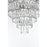Elegant Lighting Josephine 29 Light 36" Chandelier, Chrome/Clear