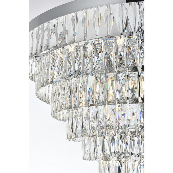 Elegant Lighting Josephine 29 Light 36" Chandelier, Chrome/Clear