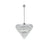 Elegant Lighting Josephine 29 Light 36" Chandelier, Chrome/Clear