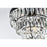 Elegant Lighting Josephine 6 Light 18" Flush Mount, Black/Clear