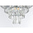 Elegant Lighting Josephine 6 Light 18" Flush Mount, Chrome/Clear