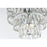 Elegant Lighting Josephine 6 Light 18" Flush Mount, Chrome/Clear
