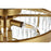 Elegant Lighting Josephine 6 Light 18" Flush Mount, Satin Gold/Clear