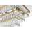 Elegant Lighting Josephine 12 Light 36" Chandelier, Satin Gold/Clear