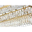 Elegant Lighting Josephine 12 Light 36" Chandelier, Satin Gold/Clear