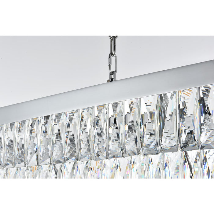 Elegant Lighting Josephine 17 Light 48" Chandelier, Chrome/Clear