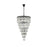 Elegant Lighting Josephine 41 Light 32" Chandelier, Black/Clear