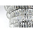 Elegant Lighting Josephine 41 Light 32" Chandelier, Black/Clear