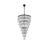Elegant Lighting Josephine 41 Light 32" Chandelier, Black/Clear