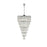 Elegant Lighting Josephine 41 Light 32" Chandelier, Chrome/Clear