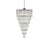 Elegant Lighting Josephine 41 Light 32" Chandelier, Chrome/Clear