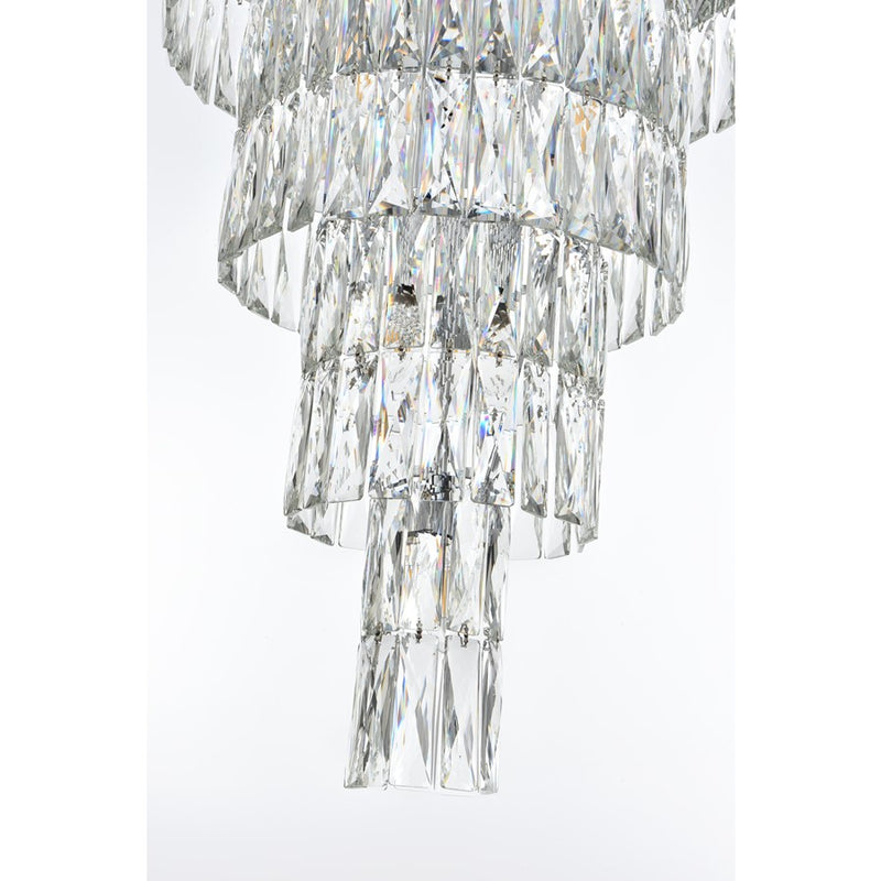 Elegant Lighting Josephine 41 Light 32" Chandelier, Chrome/Clear