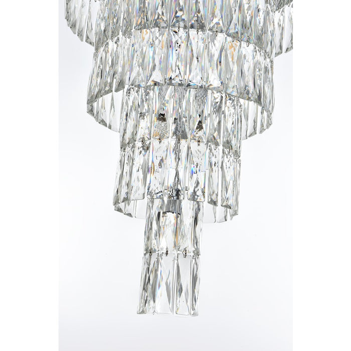 Elegant Lighting Josephine 41 Light 32" Chandelier, Chrome/Clear