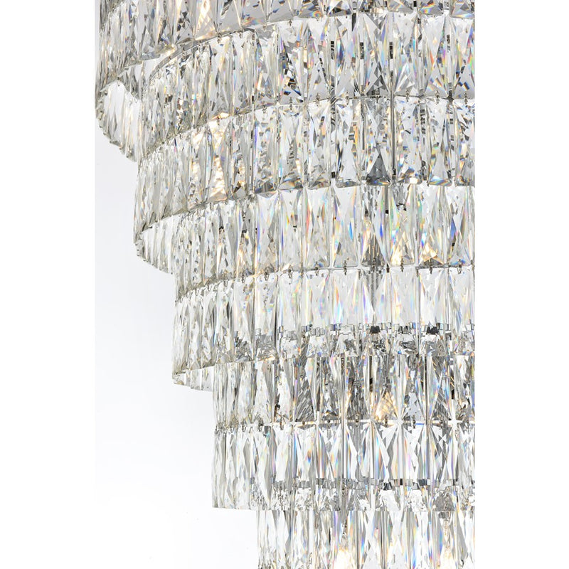 Elegant Lighting Josephine 41 Light 32" Chandelier, Chrome/Clear