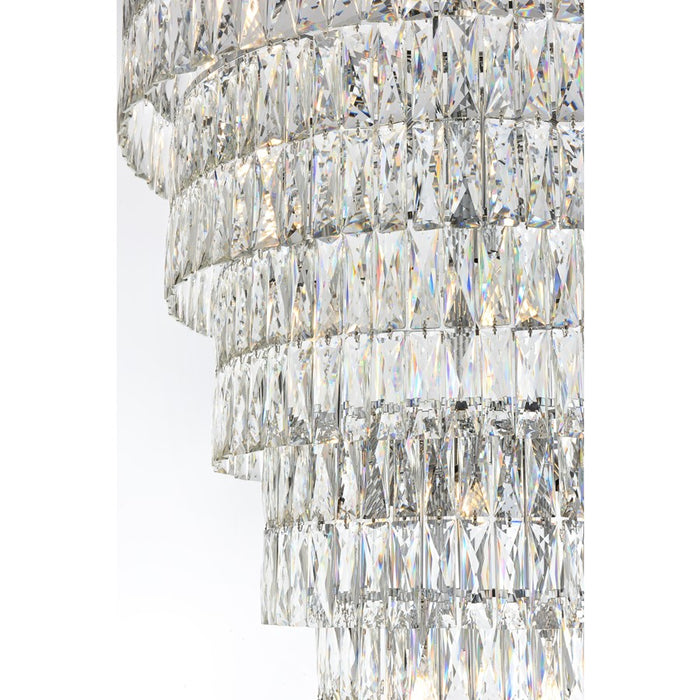 Elegant Lighting Josephine 41 Light 32" Chandelier, Chrome/Clear