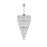Elegant Lighting Josephine 41 Light 32" Chandelier, Chrome/Clear